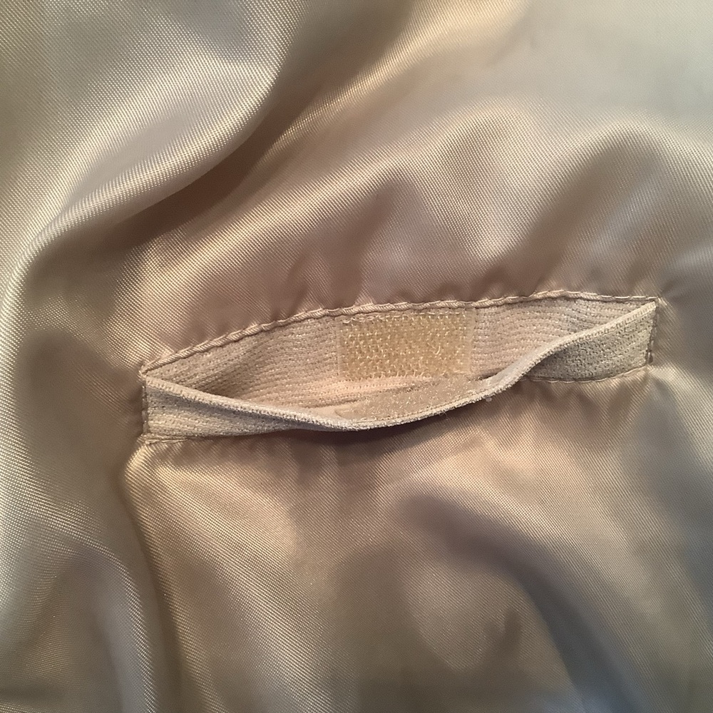 Linea Uomo button down shirt jacket, beige, 2 exterior pockets, 3 interior, XL - Picture 8 of 16